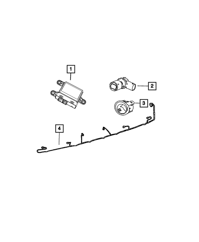 56054121AD - Electrical: Parking Assist Module for Mopar Image