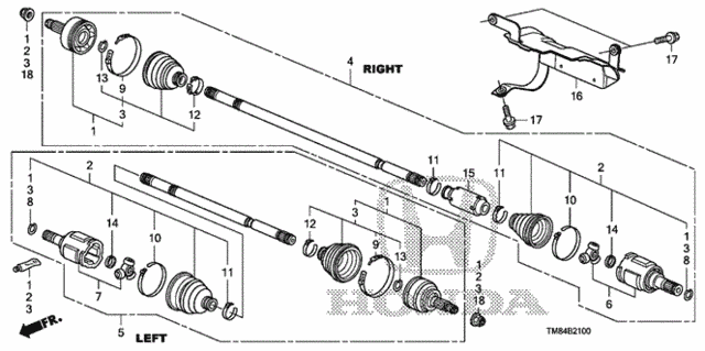 Driveshaft for 2011 Honda Insight #0
