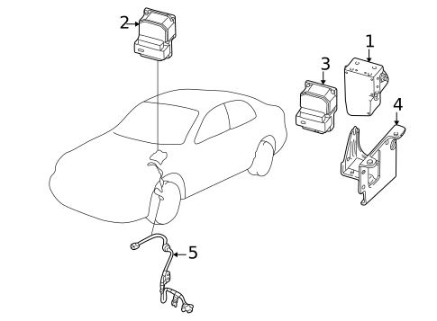 ABS Components for 1999 Mazda 626 #0