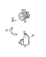 6102184AA - Steering: Hex Head Screw And Washer for Mopar Image