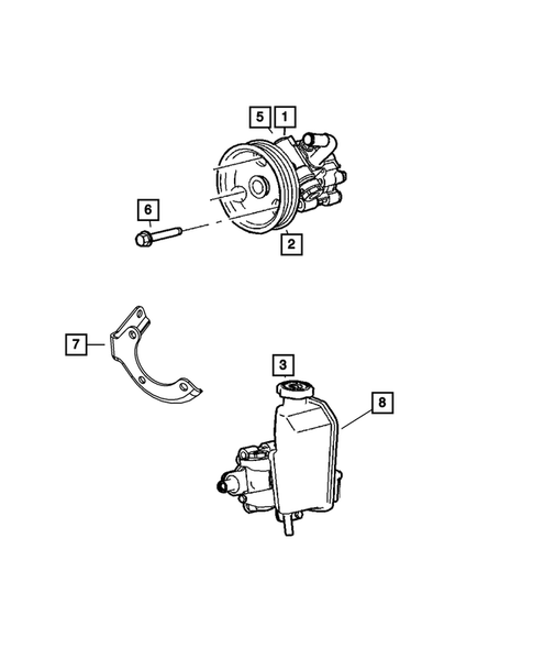 Power Steering Pump for 2007 Jeep Grand Cherokee #0