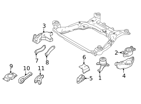 Engine & Trans Mounting for 2011 Volvo S80 #0