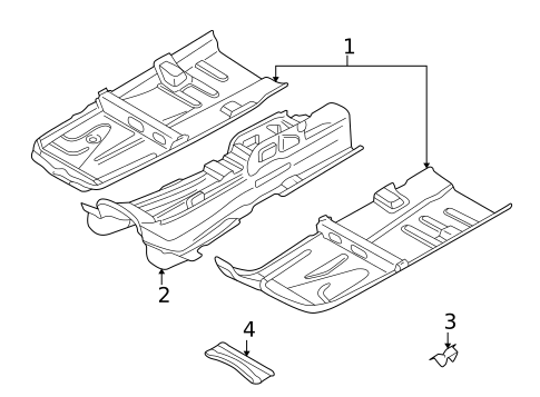 Floor & Rails for 2007 Volvo XC70 #0