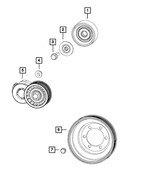 6101864 - Cooling: Hex Head Bolt And Coned Washer, Mounting for Mopar Image