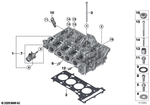 11121019167 - Engine: Cylinder Head with Valve Gear for BMW Image