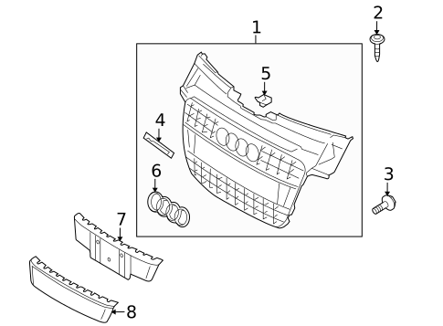 Grille & Components for 2010 Audi A5 Quattro #1