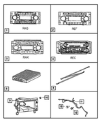 55117038AC - : Radio Bracket for Mopar Image