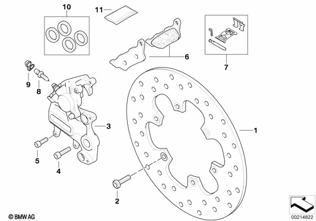 34212345314 - Brakes: Rear Brake Disc - D=240mm for BMW-Motorrad Image