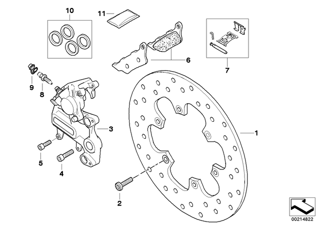 7129905769 - : Isa Screw - M8X22-Znniv Side for BMW-Motorrad Image