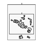 6350SCV305ZA - : Lock Cylinder Assembly for Honda: Element Image