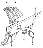 8943713085 - : Quarter Glass for Isuzu Image
