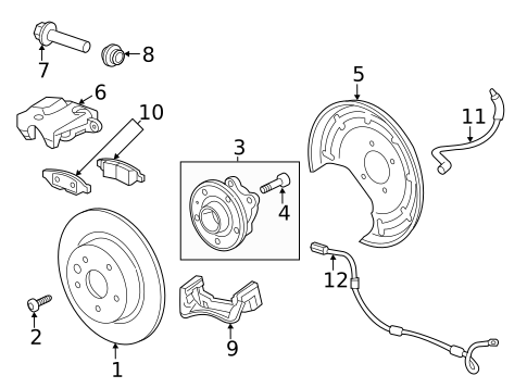 Brake Components for 2024 Chevrolet Trailblazer #1