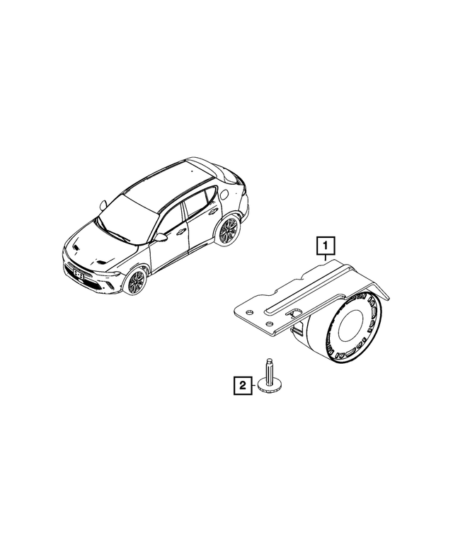 68606949AA - Electrical: Alarm Siren for Mopar Image