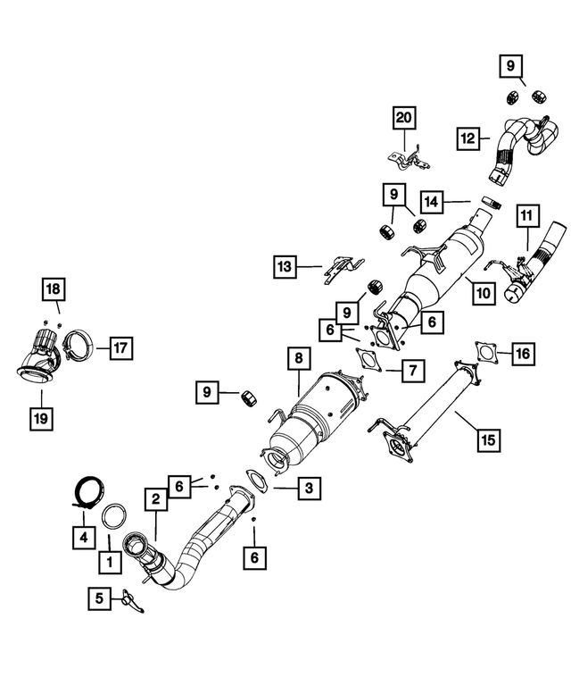68288935AC - Exhaust: Catalytic Converter for Ram: 3500 Image