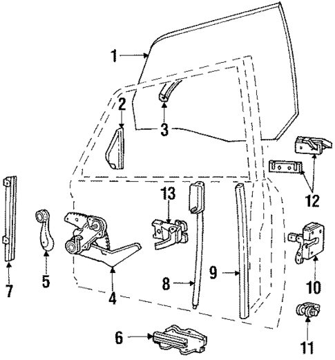 Front Door for 1985 Mercury Lynx #0