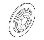 58411L1100 - Brakes: Disc Brake Rotor for Hyundai: Kona Electric, Tucson Image
