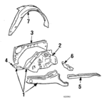 MB527451 - : Splash Shield for Mitsubishi: Starion Image
