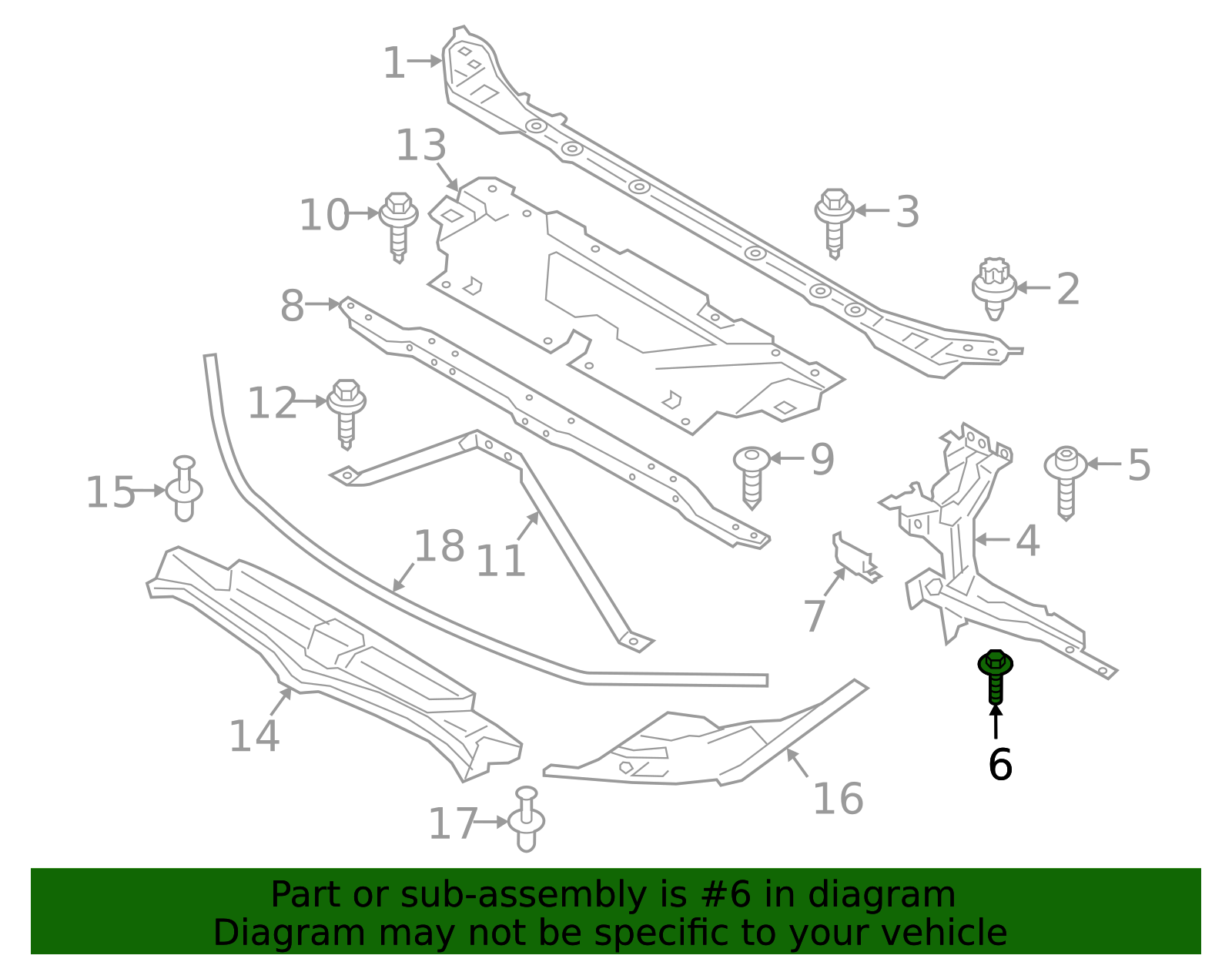 Outer Support Lower Bolt - BMW (7143428484)