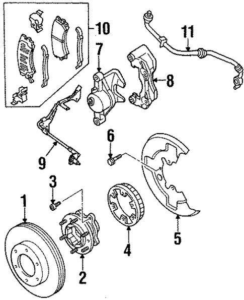 Brake Components for 2002 Isuzu Rodeo #2