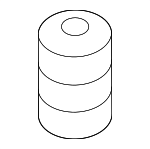 817381E000 - Body: Hood Bumper for Hyundai: Accent, Azera, Elantra, Elantra Coupe, Elantra GT, Entourage, Equus, Excel, Genesis Coupe, Santa Fe, Santa Fe Sport, Santa Fe XL, Sonata, Tiburon, Tucson Image