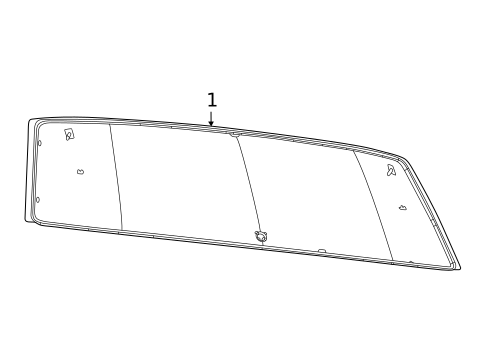 Glass - Lift Gate for 2022 Jeep Grand Cherokee L #0