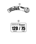 68229417AA - Labels: Space Saver Spare Warning Label for Mopar Image