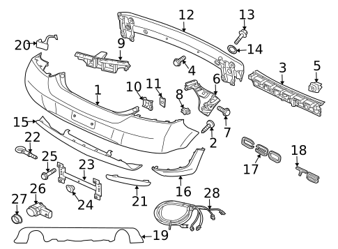 Bumper & Components - Rear for 2013 Volvo C30 #0