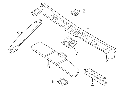 Interior Trim - Roof for 2002 BMW Z8 #0