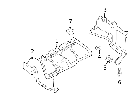 Splash Shields for 2010 Volkswagen Beetle #1