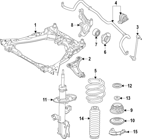 Front Suspension for 2025 Nissan Kicks #0