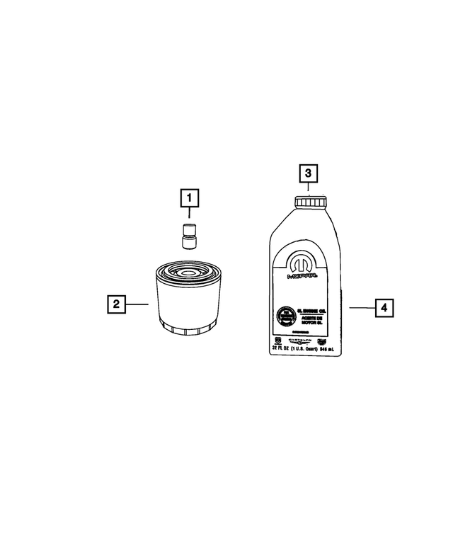 68518204GA - Engine: 5w30 Engine Oil for Mopar Image