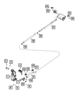 68312971AB - Exhaust: Exhaust Bracket And Isolator for Jeep: Compass Image