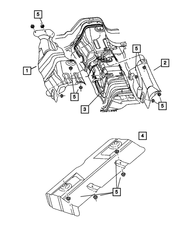 5155473AC - Exhaust: Heat Shield for Mopar Image