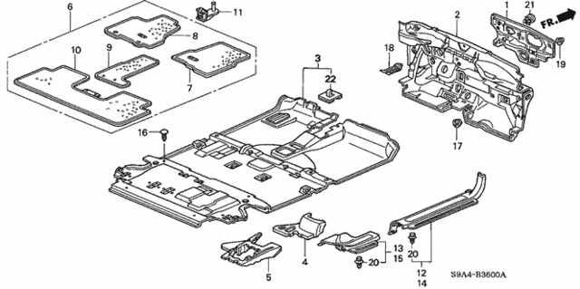 Floor Mat for 2003 Honda CR-V #0