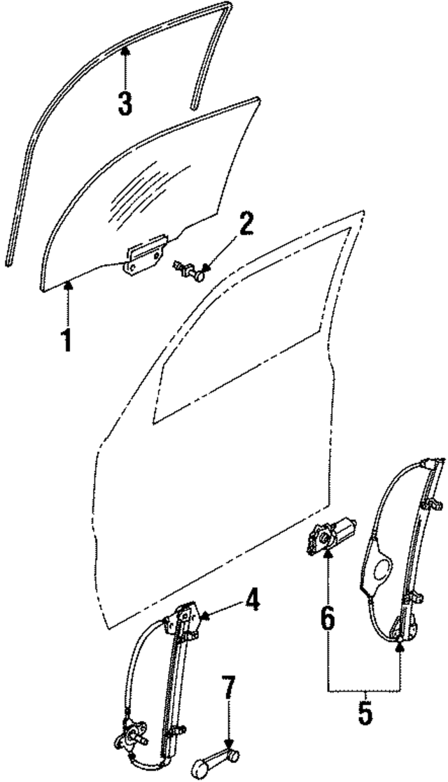 F5RZ5423200A - Body: Regulator for Ford Image