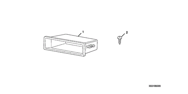 1 Din Pocket for 2007 Honda Civic #0