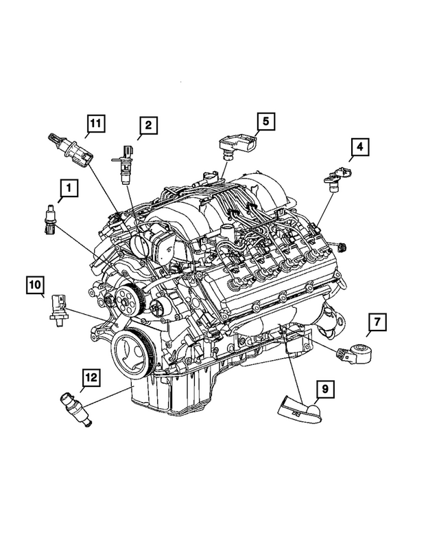 5149054AA - Electrical: Camshaft Sensor for Mopar Image image