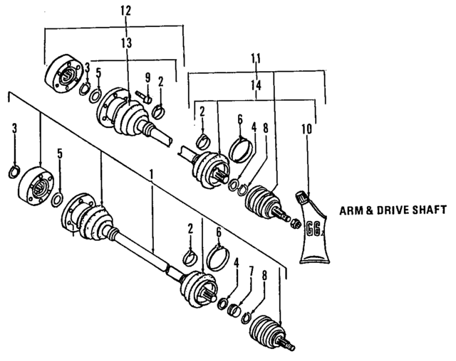 321407287 - Front Drive Axle: Drive Shaft Snap Ring for Audi Image