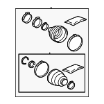 44290E040 - : 2023-2024 Lexus - Boot Kit for Lexus: RX350, RX350h, RX450h+, RX500h, TX350, TX500h, TX550h+ Image