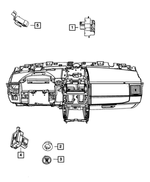 68110972AA - Electrical: Instrument Panel Switch for Mopar Image