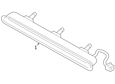 High Mounted Stop Lamp for 2010 Volvo C70 #0