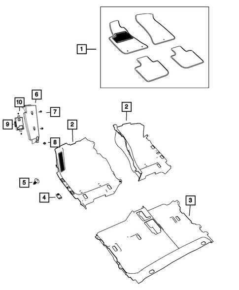 Carpets, Floor Mats, Load Floor, and Silencers for 2017 Chrysler 300 #0