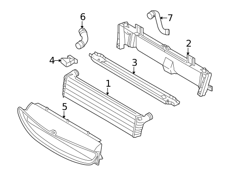 Radiator & Components for 2008 Porsche Boxster #1