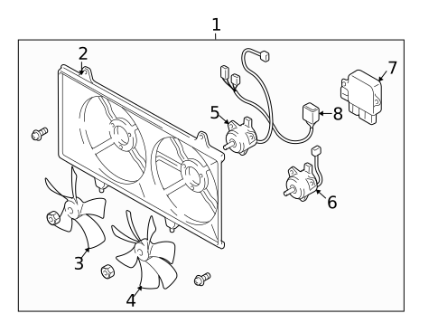 Cooling Fan for 2004 Mazda 6 #0