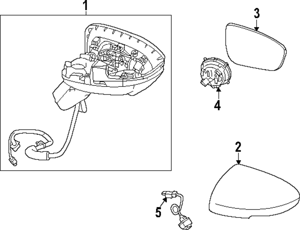 2022-2025 Nissan Pathfinder Mirror Assembly 96302-6TB0C