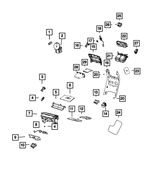 Consoles for 2023 Jeep Grand Cherokee L #3