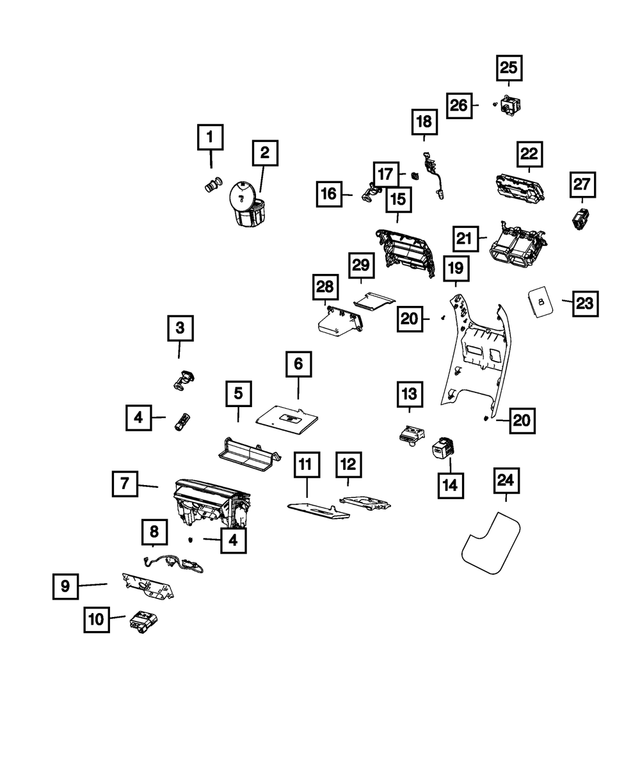 68276118AA - Interior Trim: Cigar Lighter Cap for Jeep: Grand Cherokee, Grand Cherokee L Image