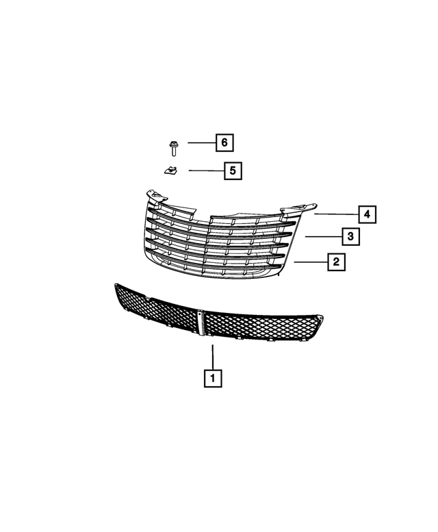 « 68051444AB – Exterior Ornamentation : Radiateur Calandre pour Mopar Image »