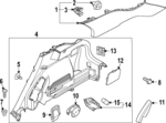 85745AO200CCV - Body: Rear Cover for Kia: Niro EV Image