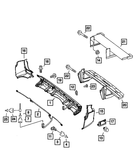 Rear Bumper and Fascia for 2009 Dodge Sprinter 3500 #1